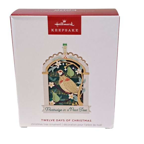 2024 Hallmark Keepsake Twelve Days of Christmas Ornament Papercraft 1st … - Picture 2 of 9